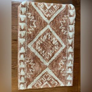 Urban Outfitters Bathroom Rugs- white and pink